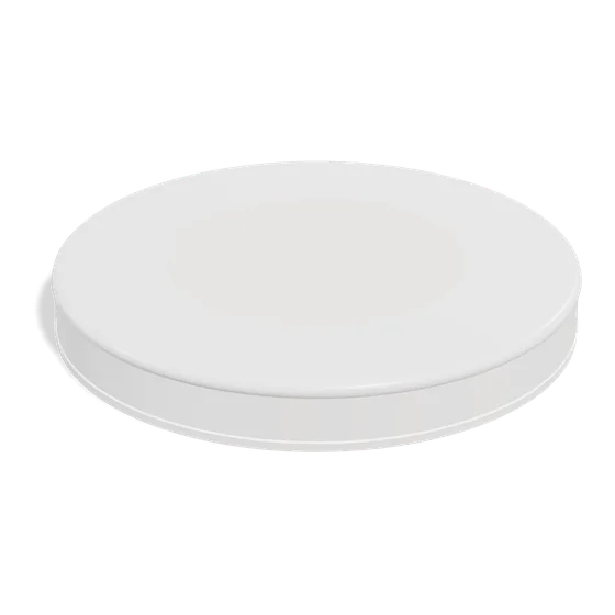 The swivel base: a slim pearl-grey ring with a soft cup in the middle