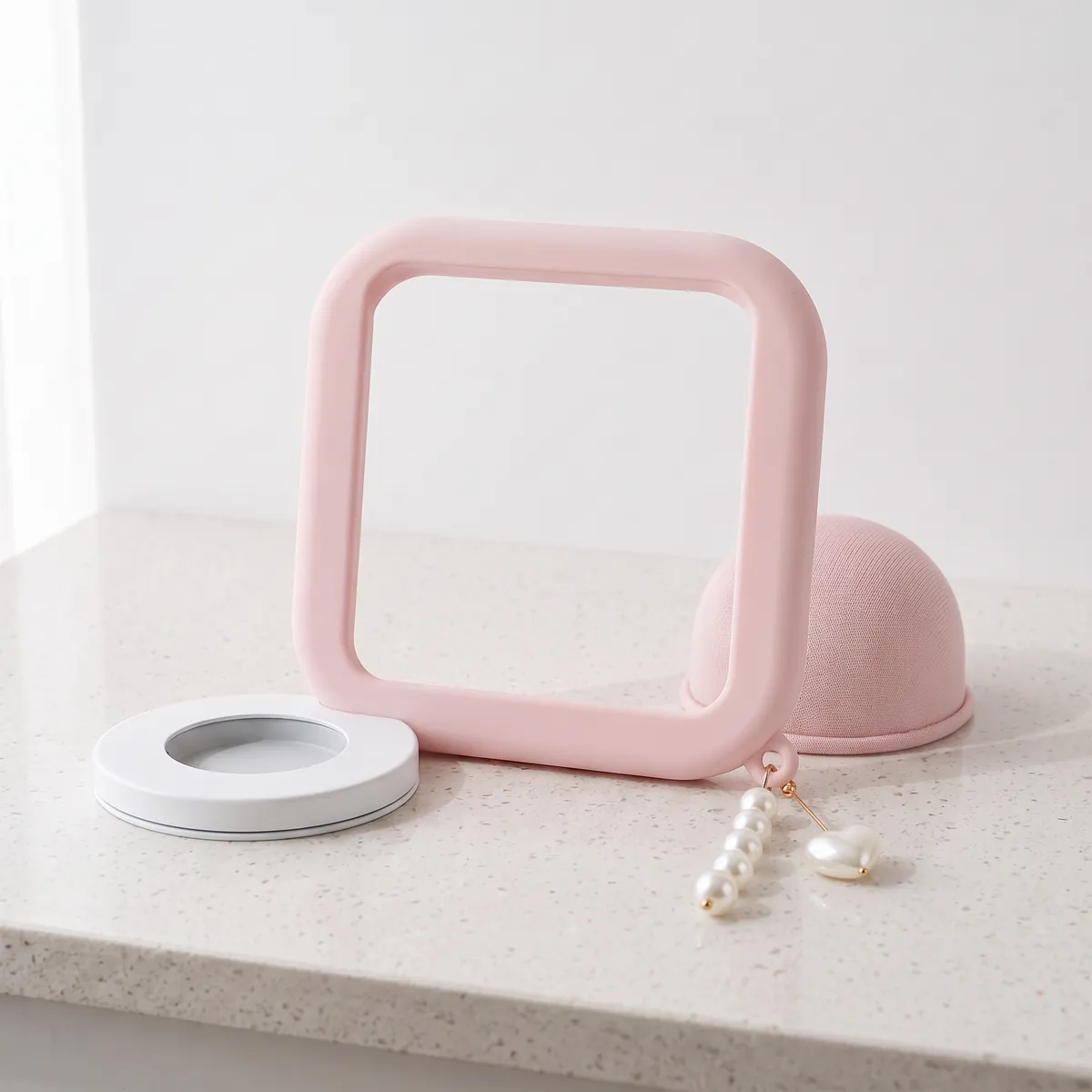 The Blush Puff set: frame, knit sweater and a Cloud base