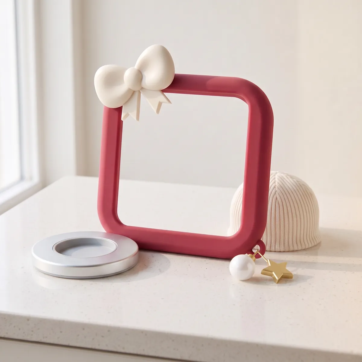 The Holly Bow set with an Aluminum base